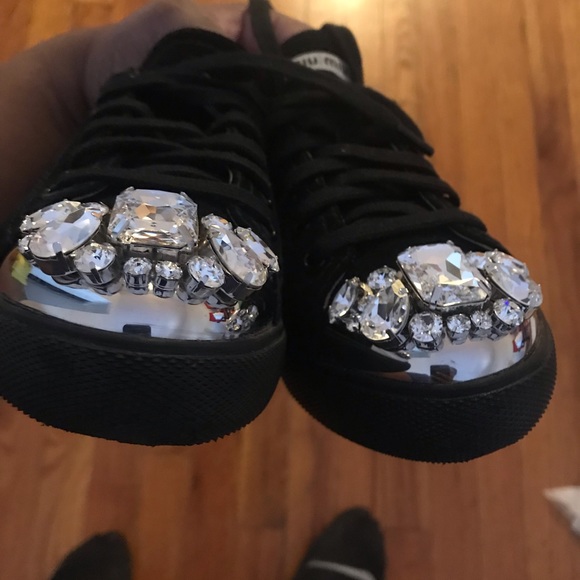 SOLD Miu Miu - Scamosciato black sneaker - Picture 7 of 8